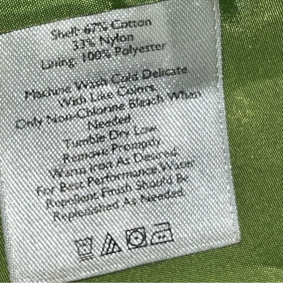 Eddie Bauer Lime GREEN TRENCH Coat HIDDEN BUTTONS Jacket lined Pockets 0373 LRG - Picture 6 of 16